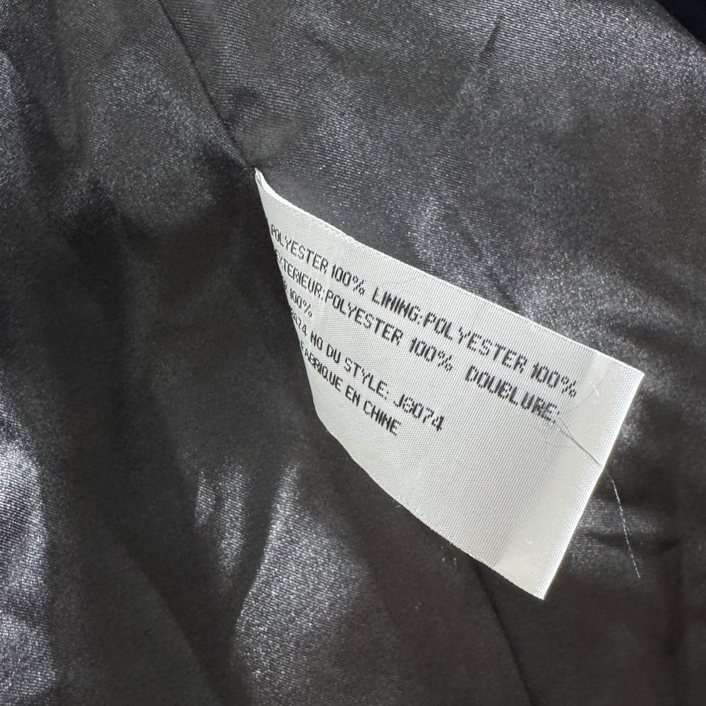 Black Y2K Faux Fur Jacket by Tulle - Picture 6 of 7